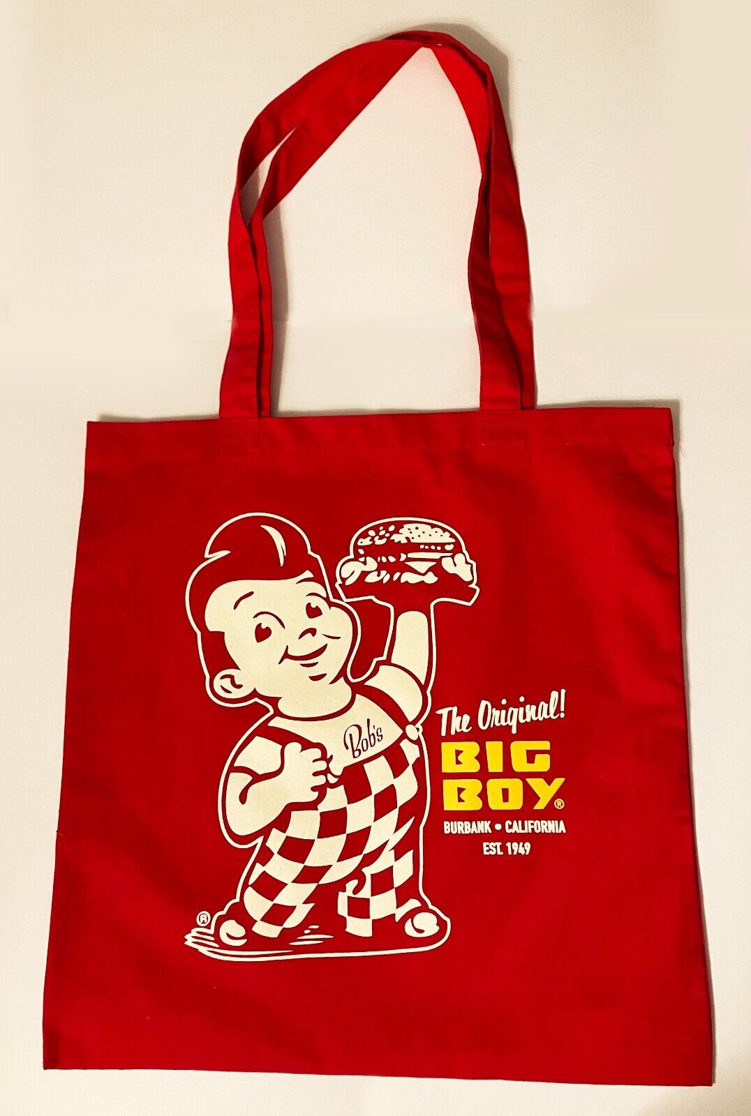 Bob's Big Boy Restaurant Red Tote Bag - NEW
