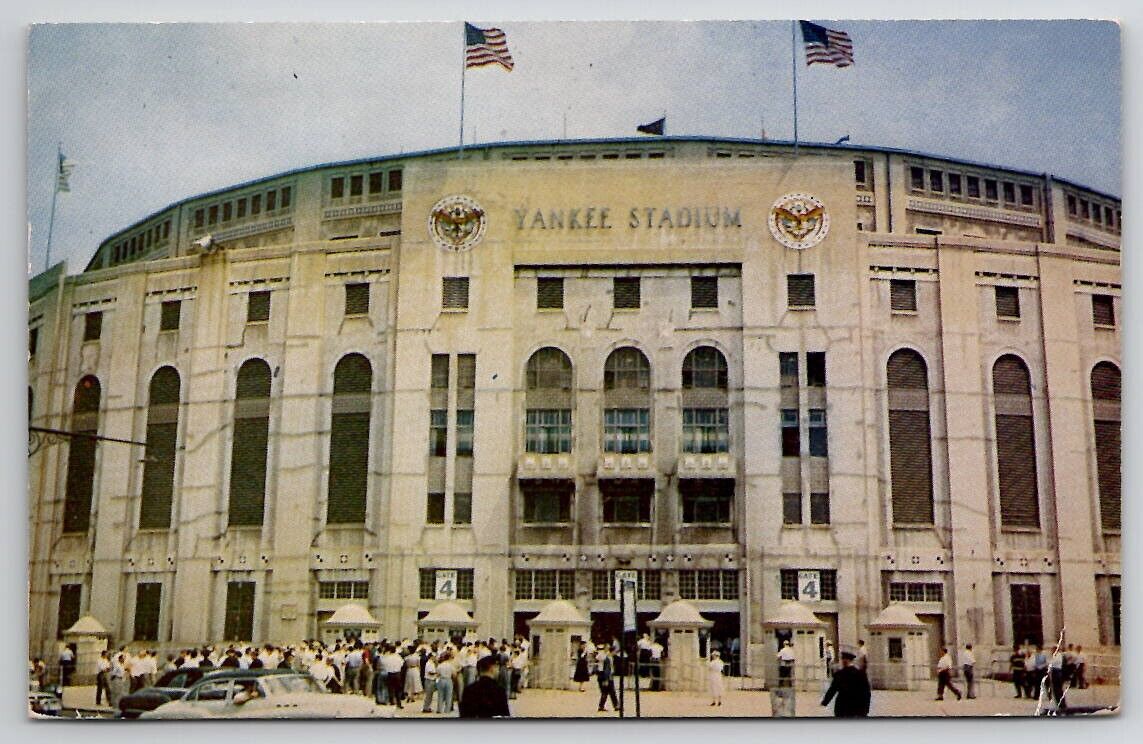 NY Yankee Stadium New York Yankees 1954 Postcard B44