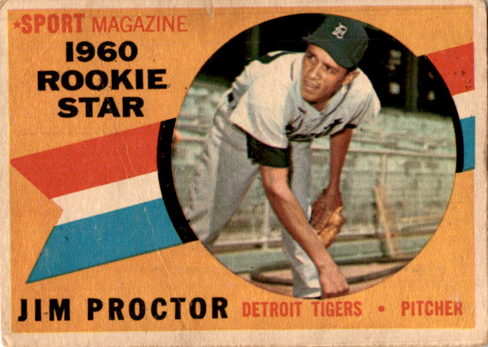 1960 Topps Baseball #141 Jim Proctor Detroit Tigers Rookie