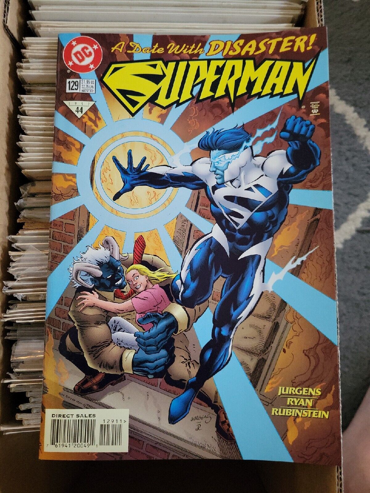 Superman #129 1997  Dan Jurgens DC Blue Comic Book
