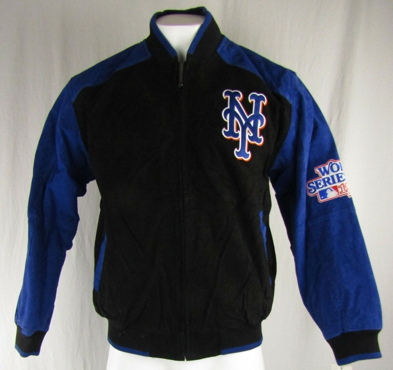 New York Mets MLB G-III Men\'s World Series Leather Jacket