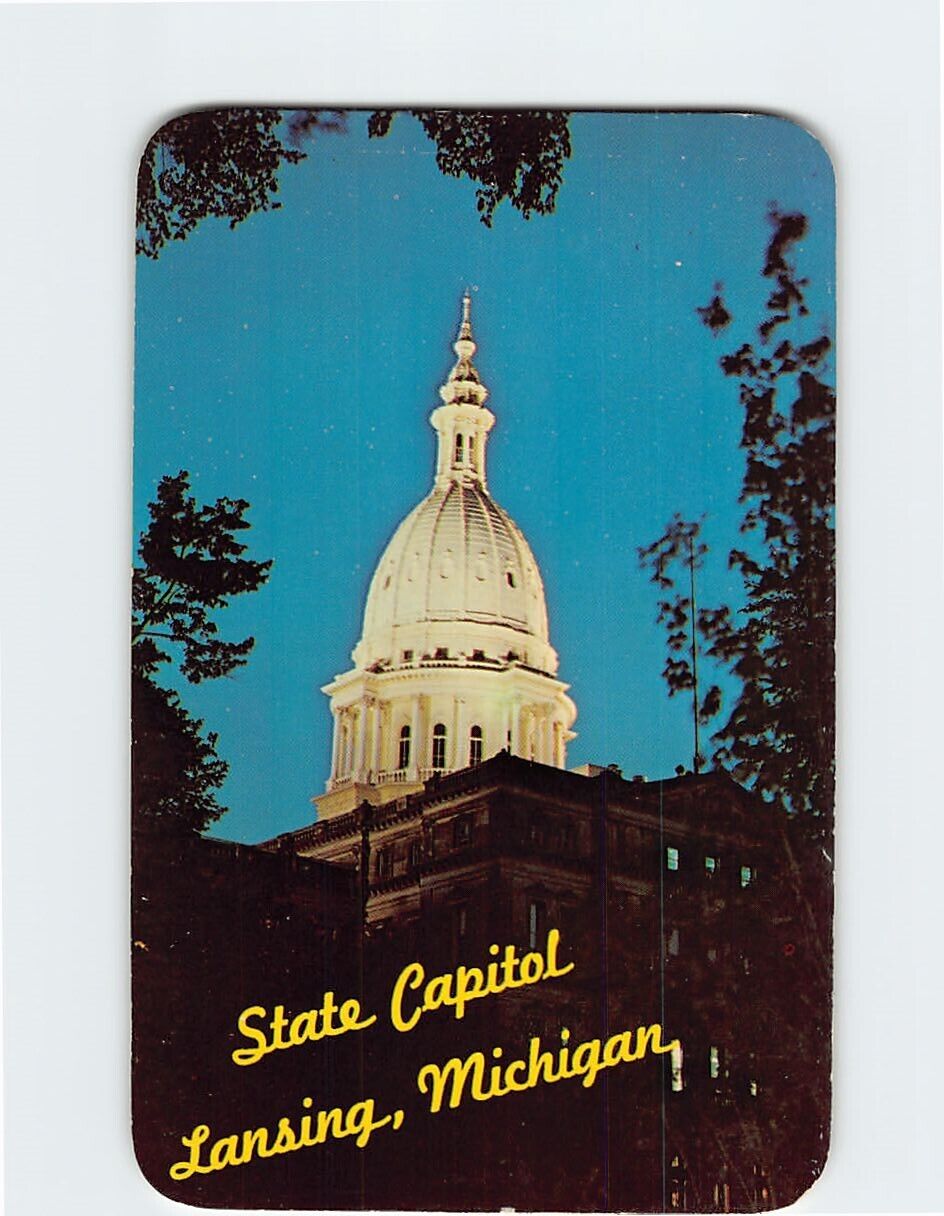 Postcard State Capitol Lansing Michigan USA