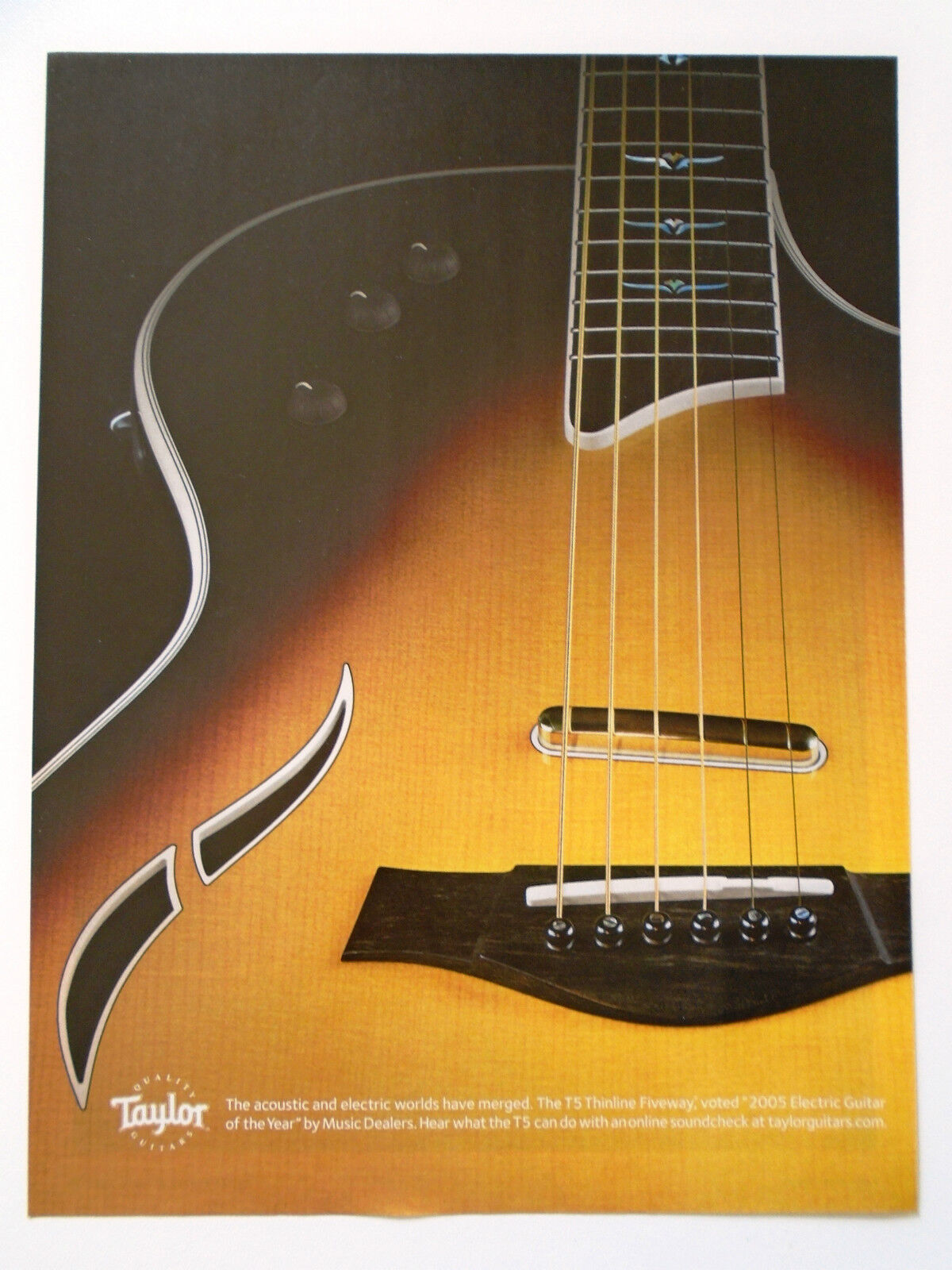 Hanger Taylor Guitar T5 Thinline Fiveaway \
