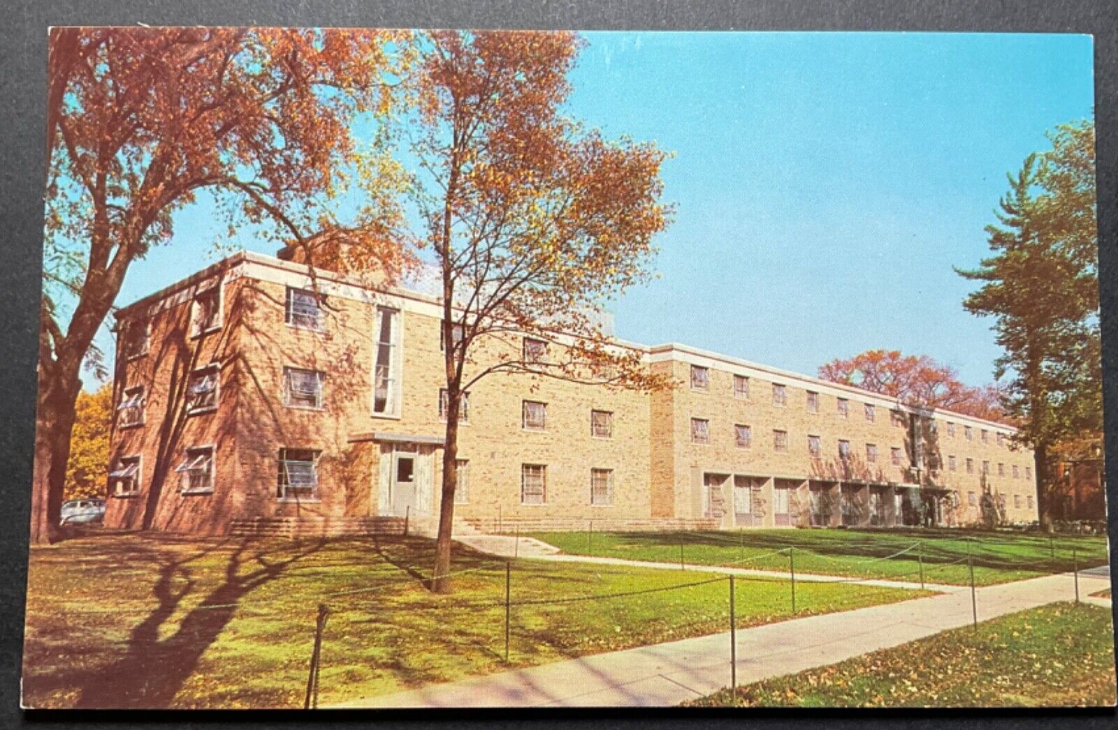 Oberlin Ohio OH Postcard Oberlin College Dascomb Hall Co Ed Dorms