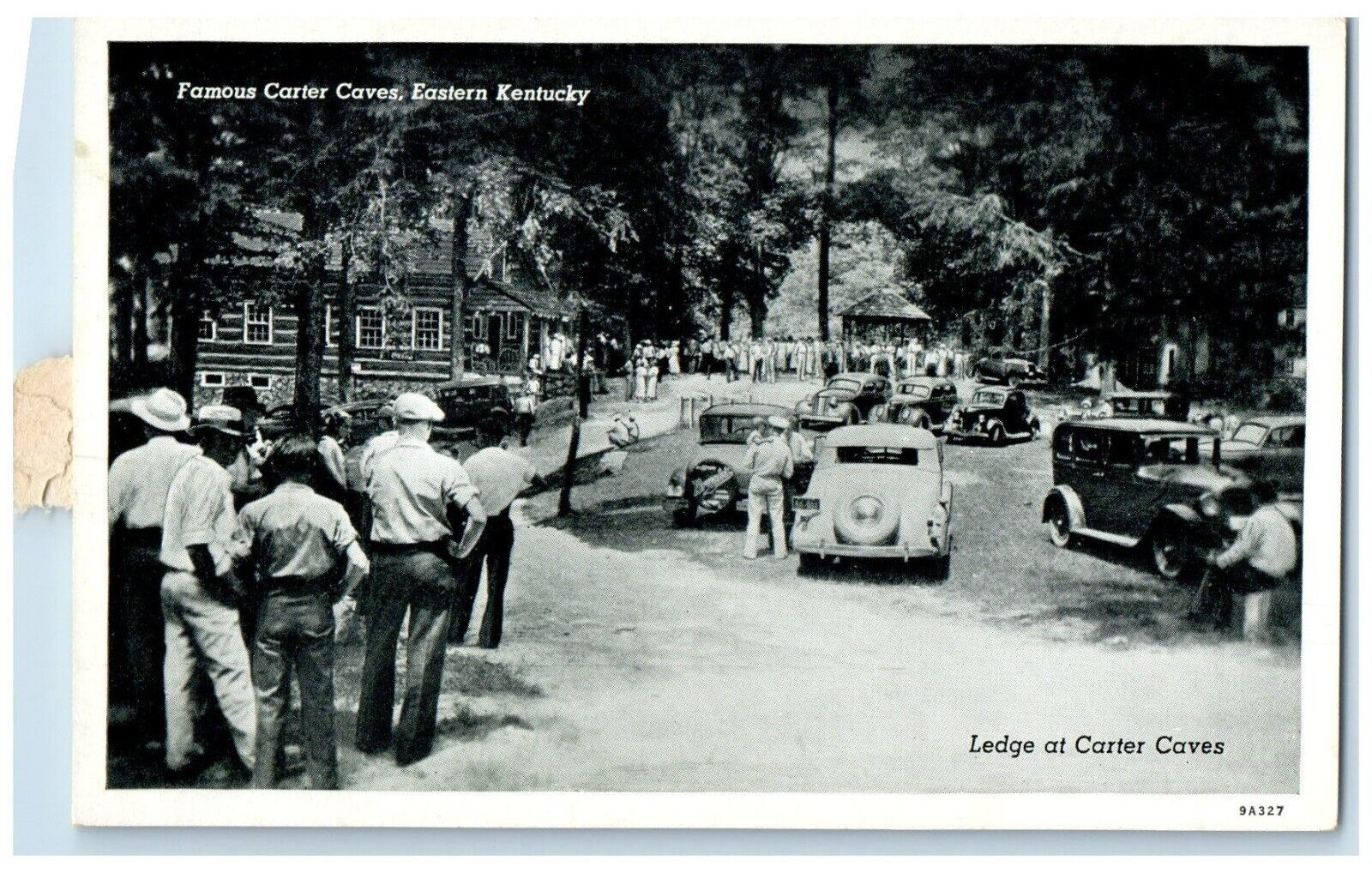 c1940 Famous Carter Caves Eastern Ledge Road Kentucky Vintage Antique Postcard