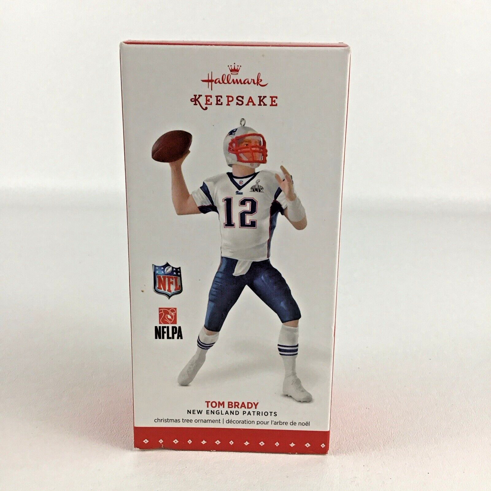 Hallmark Keepsake Ornament Football NFL New England Patriots Tom Brady New 2015