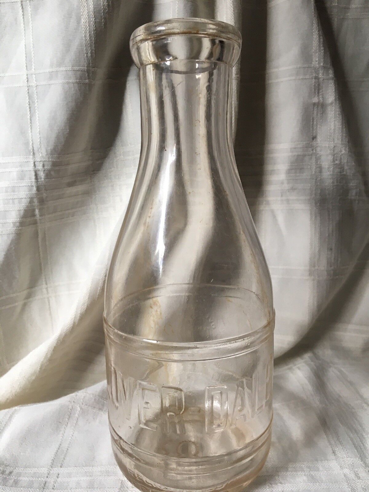 Vintage Quart Milk Bottle Clover-dale Farms 1930S Cloverdale