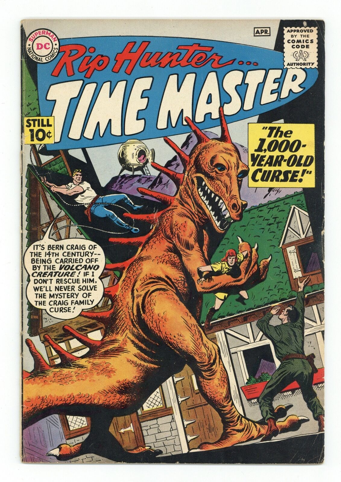Rip Hunter Time Master #1 VG+ 4.5 1961