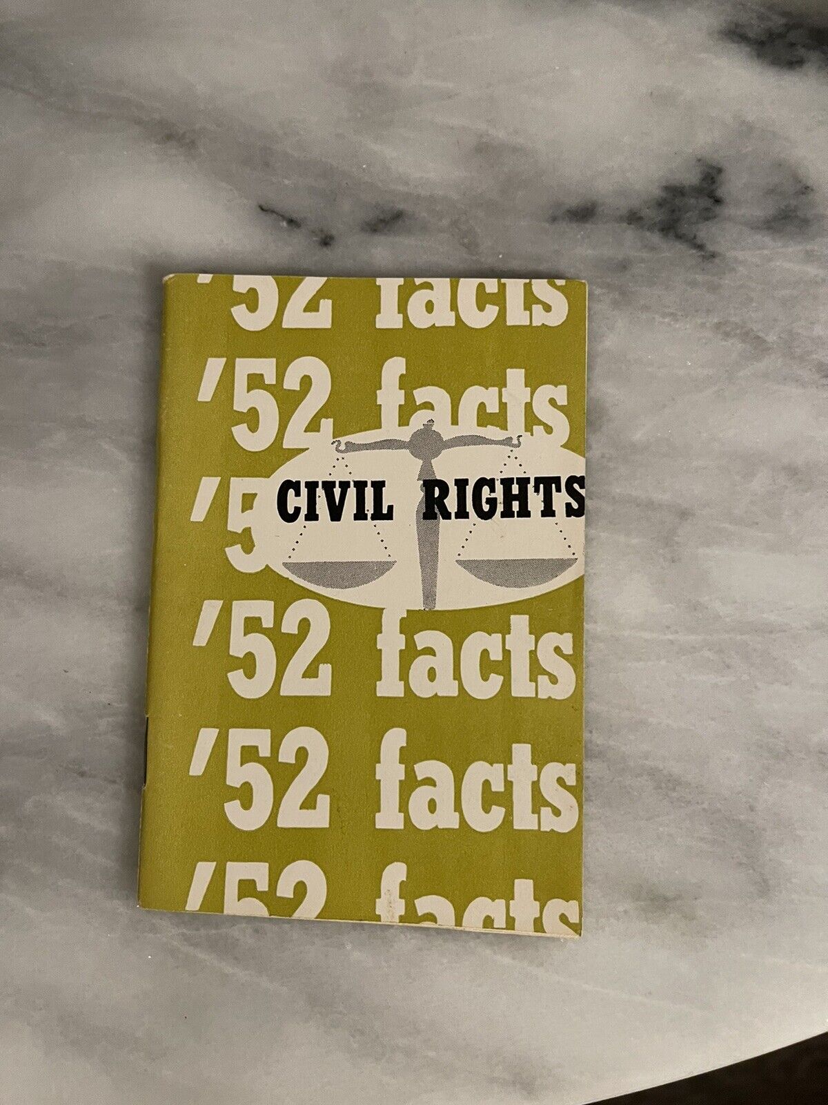 1952 ‘52 facts about CIVIL RIGHTS Early Freedom Move In Politics  CIO PAC Book