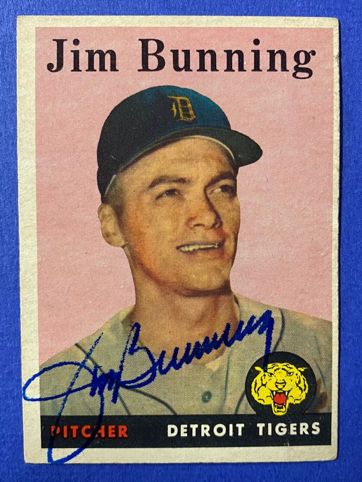 1958 Topps JIM BUNNING #115 signed autographed card—2nd Year Card