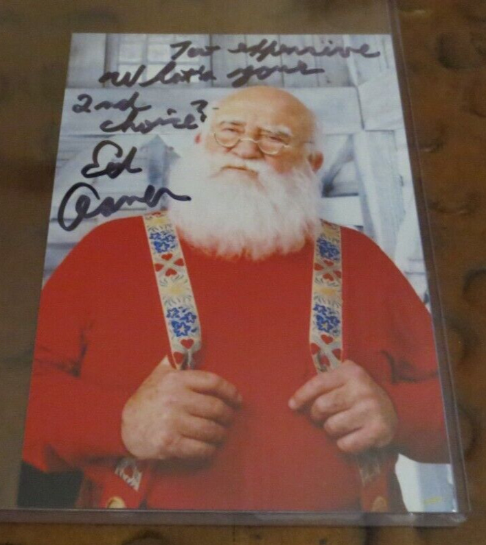 Ed Asner as Santa Claus in Elf signed autographed photo