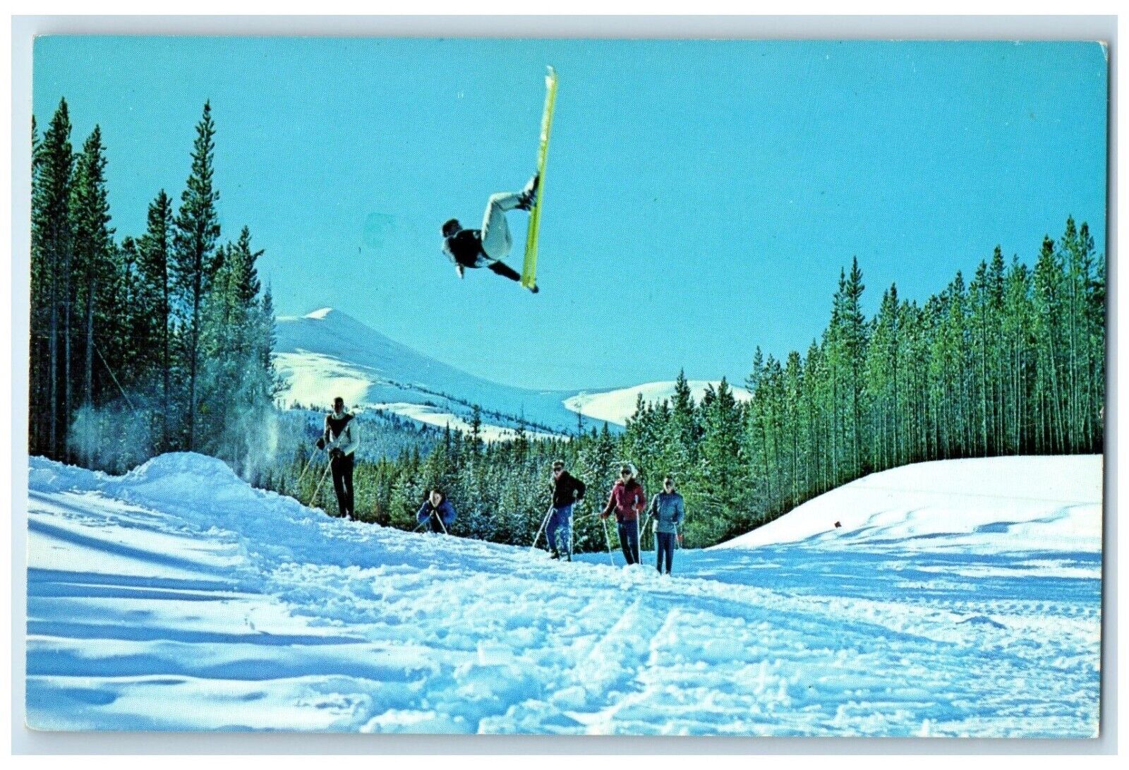 c1960 Peak 8 Ski Area Breckenridge Colorful Colorado CO Vintage Antique Postcard