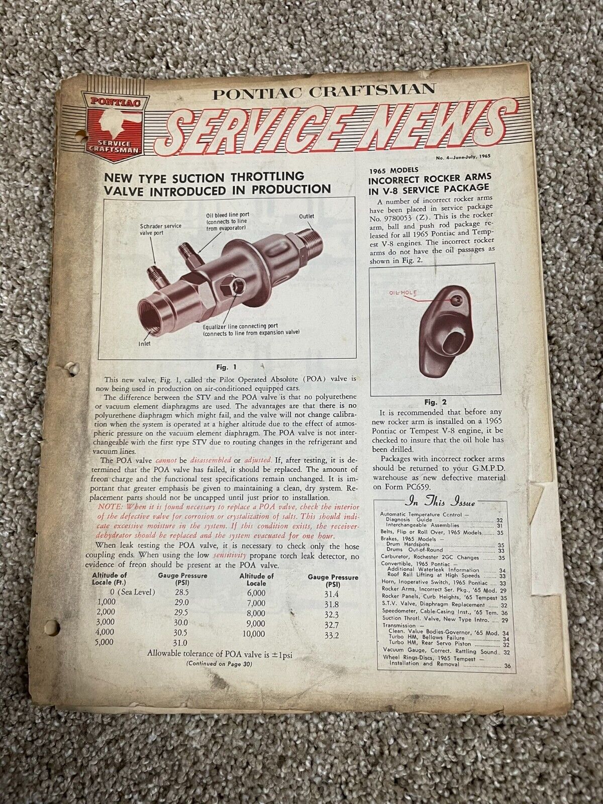 Pontiac Craftsman Service News #4  June-July 1965