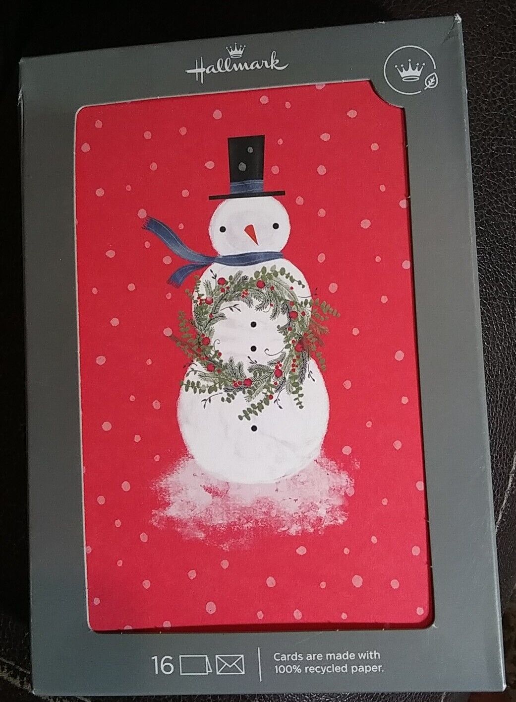 Hallmark Holiday Boxed Cards Snowman 16 Christmas Greeting Cards and Envelopes
