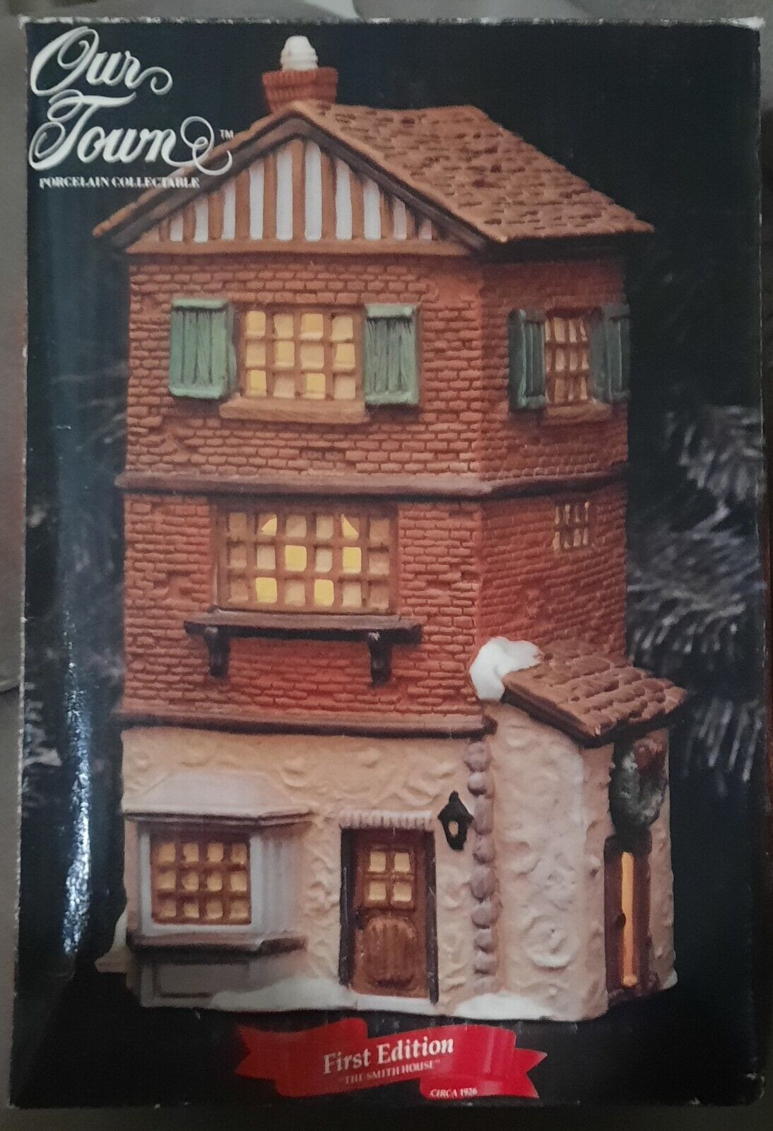 Vintage 1992 Our Town The Smith House / First Edition / A Santa\'s Best Collectib