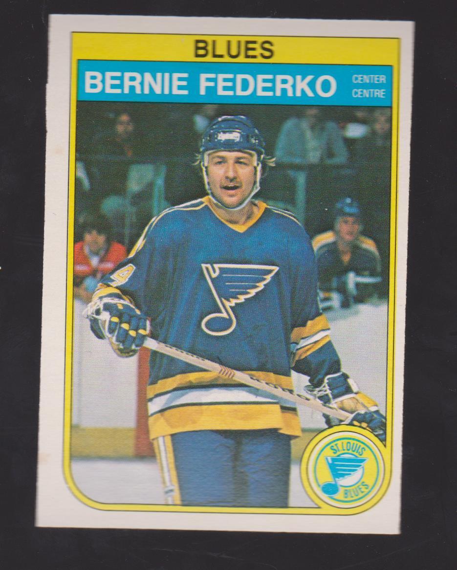 1982-83 O-Pee-Chee Bernie Federko #302 (Buy 5 $3.00 Cards Pick 2 Free)