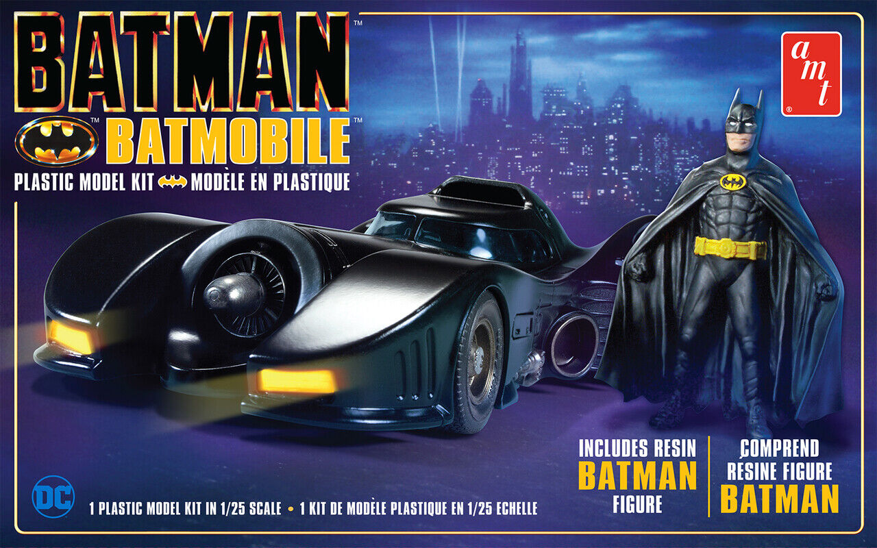 Batman 1989 Batmobile with Resin Figure