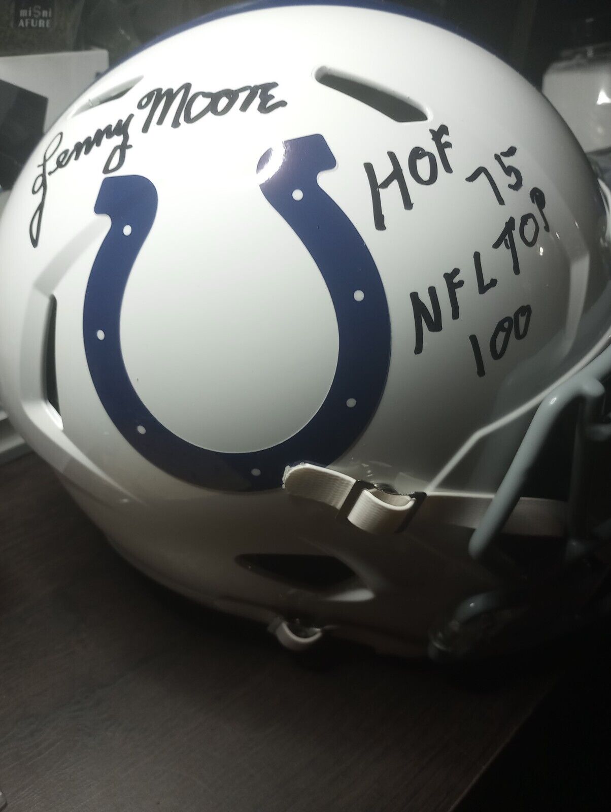 Indianapolis Colts Legend🔥 LENNY MOORE 🔥 Autographed and Inscribed Full Size