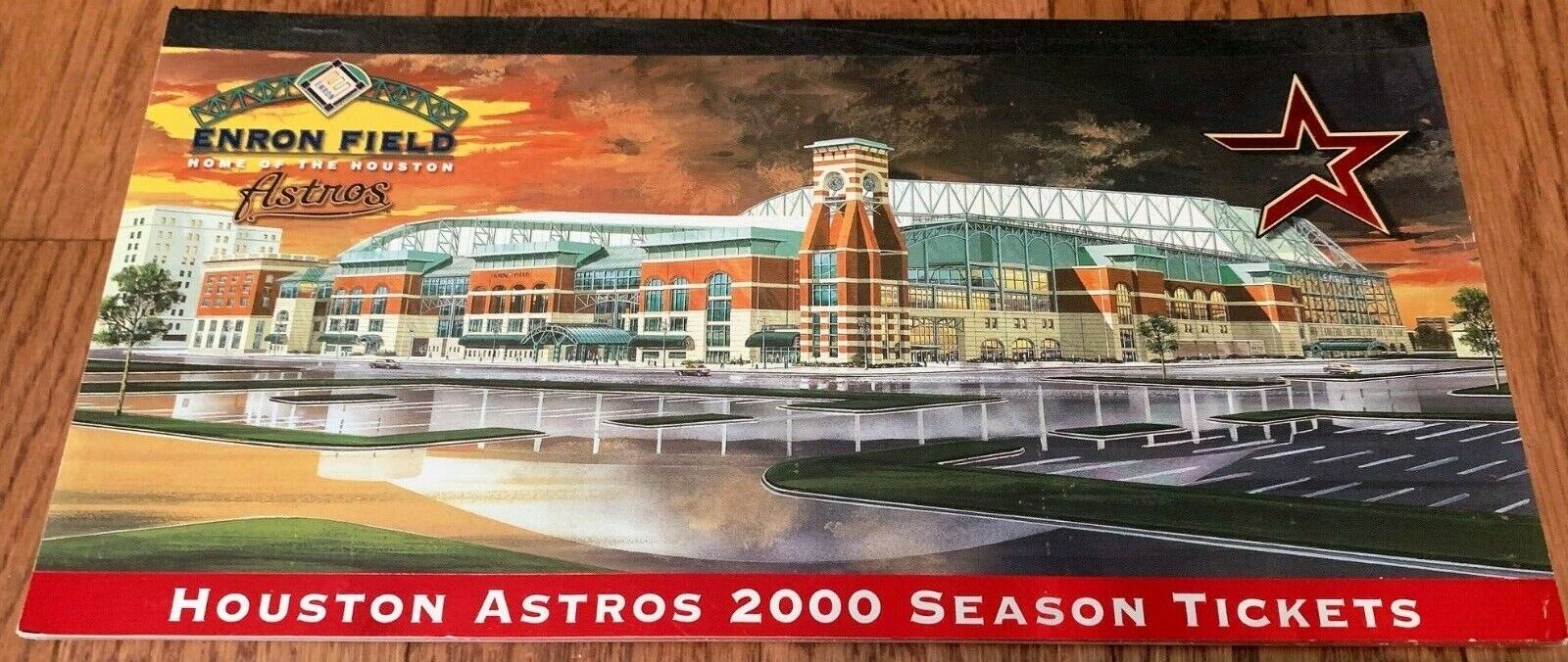 2000 Un-used Houston Astros Season Tickets Booklet