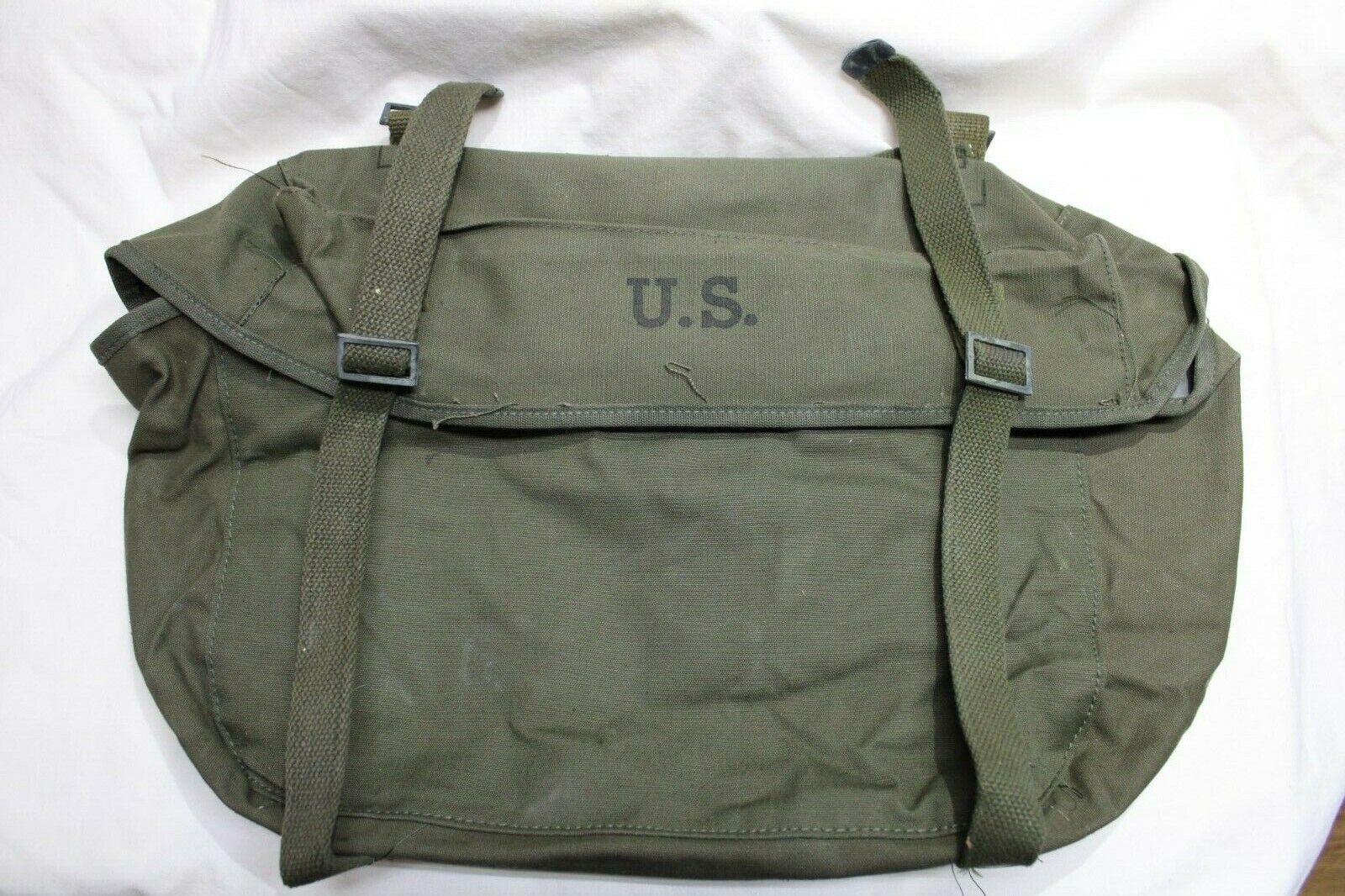 Original US Military Issue M-1945 Cargo Field Pack Lower Bag OD Green Canvas NOS
