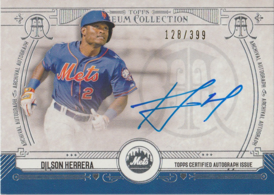 Dilson Herrera 2015 Topps Museum Collection auto autograph card AA-DH /399