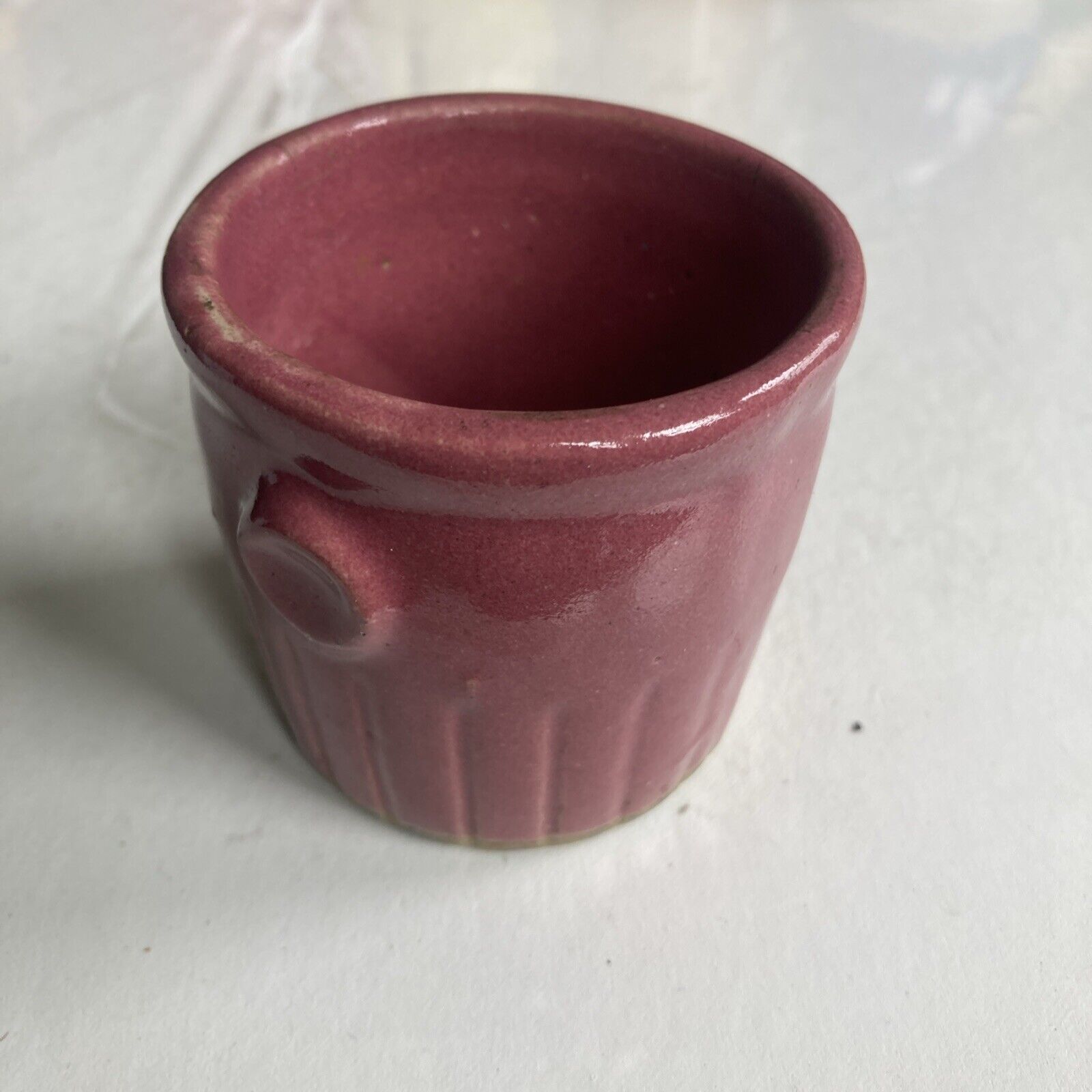 antique stoneware jar crock striped