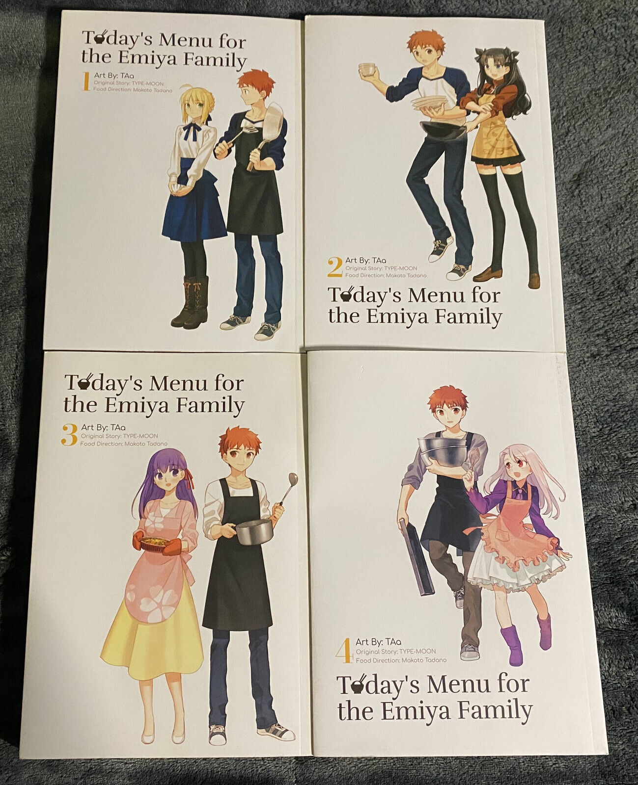 Today's Menu for the Emiya Family Manga Volumes 1-4 (ENGLISH)