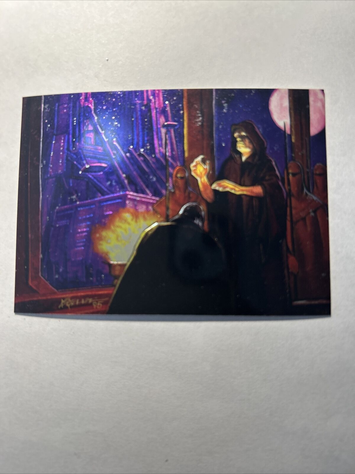 vintage 1996 Topps Star Wars Finest Chromium #19 Emperor Palpatine