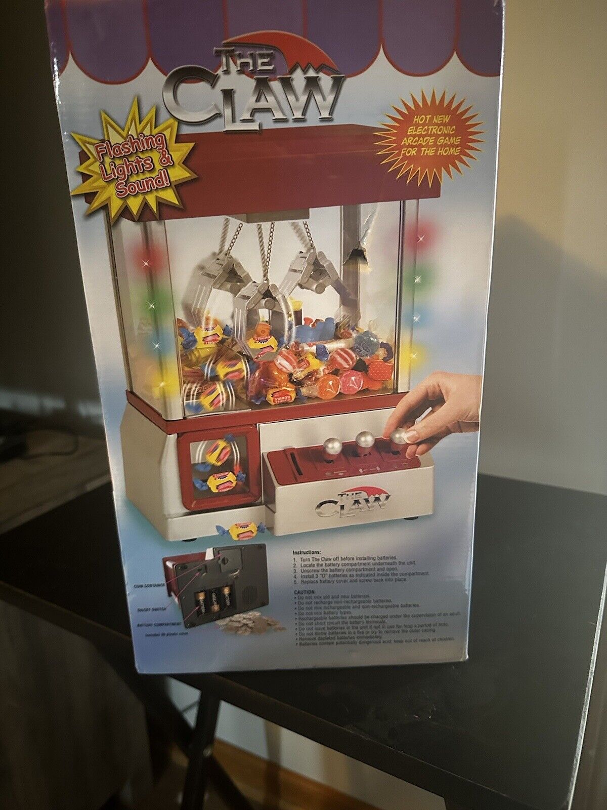 Claw Machine Arcade Game with Sound, Cool Fun Mini Candy Grabber Prize Dispen...