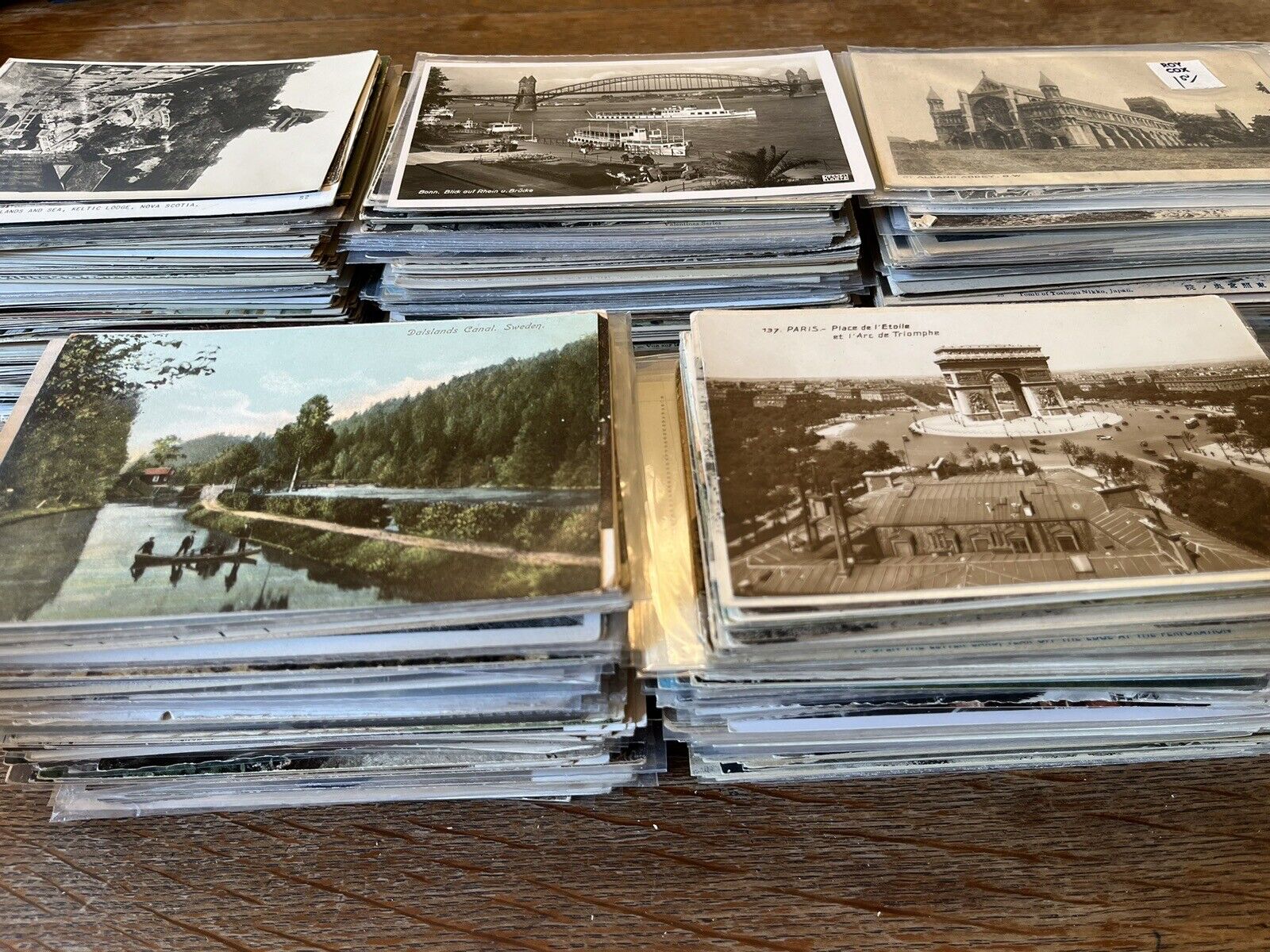 1000+ Antique Postcard Lot Only Non-USA Foreign Pre-1940’s RPPC Views Collection