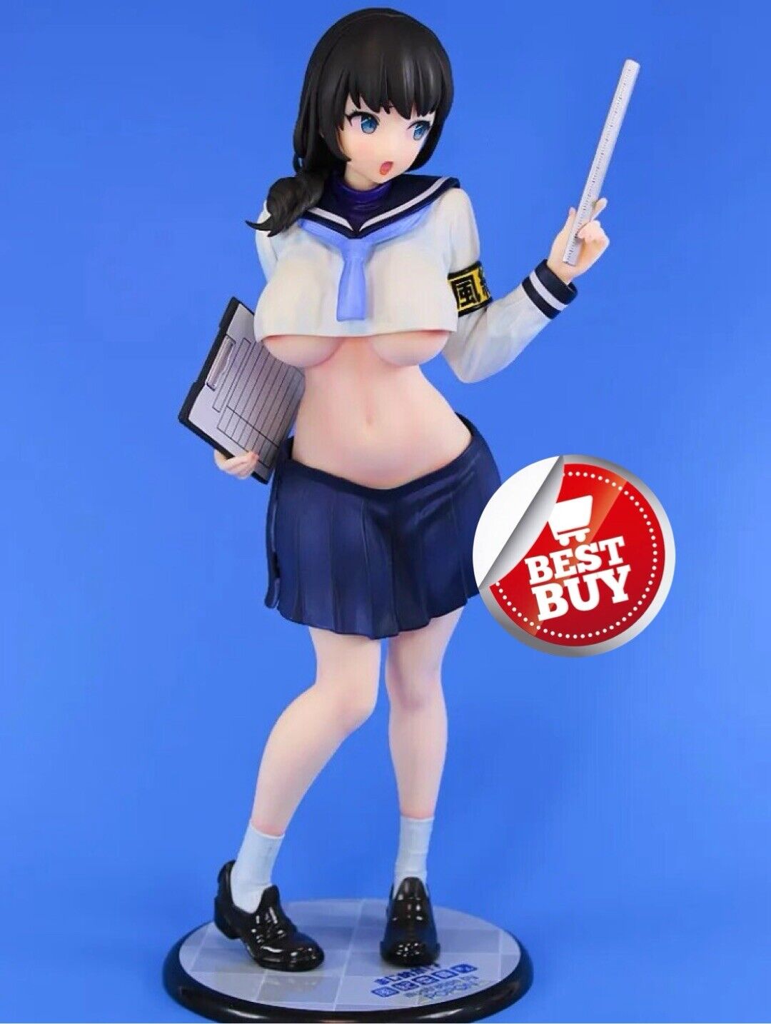 25cm Sexy Anime Daiki Kougyou Majimeka Fuuki Iin-san PVC School Girl Sexy Pose