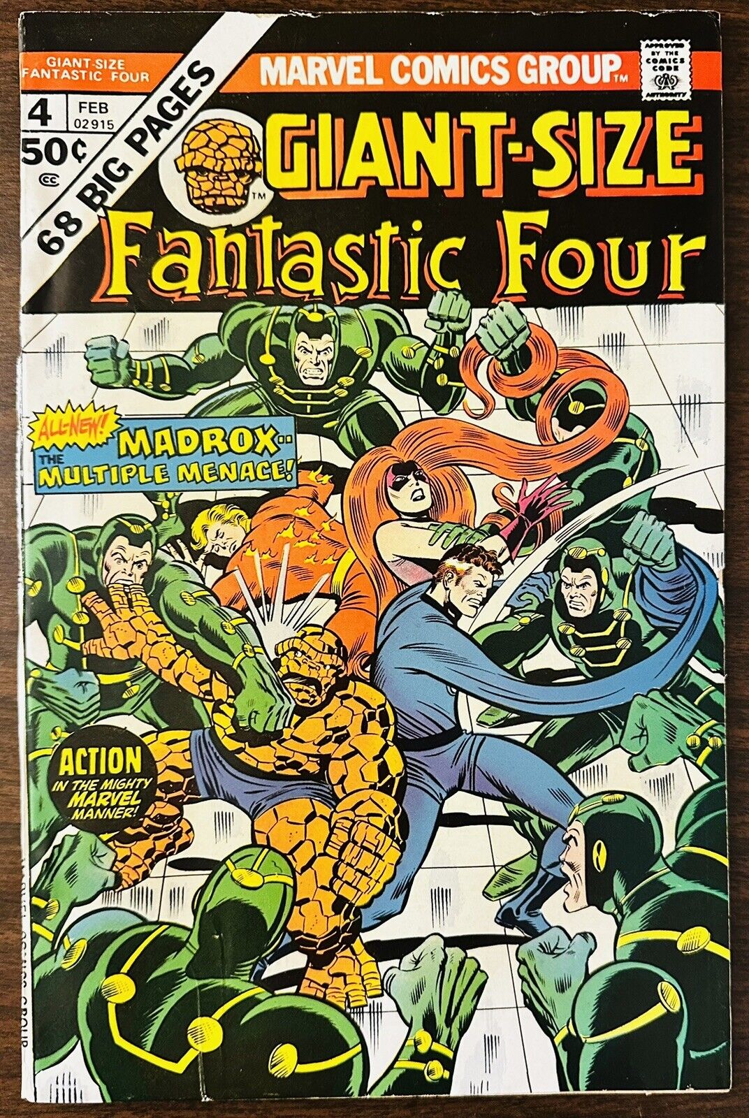 Giant-Size Fantastic Four #4 FN/VF 7.5 1st Appearance of Madrox (Marvel 1975)