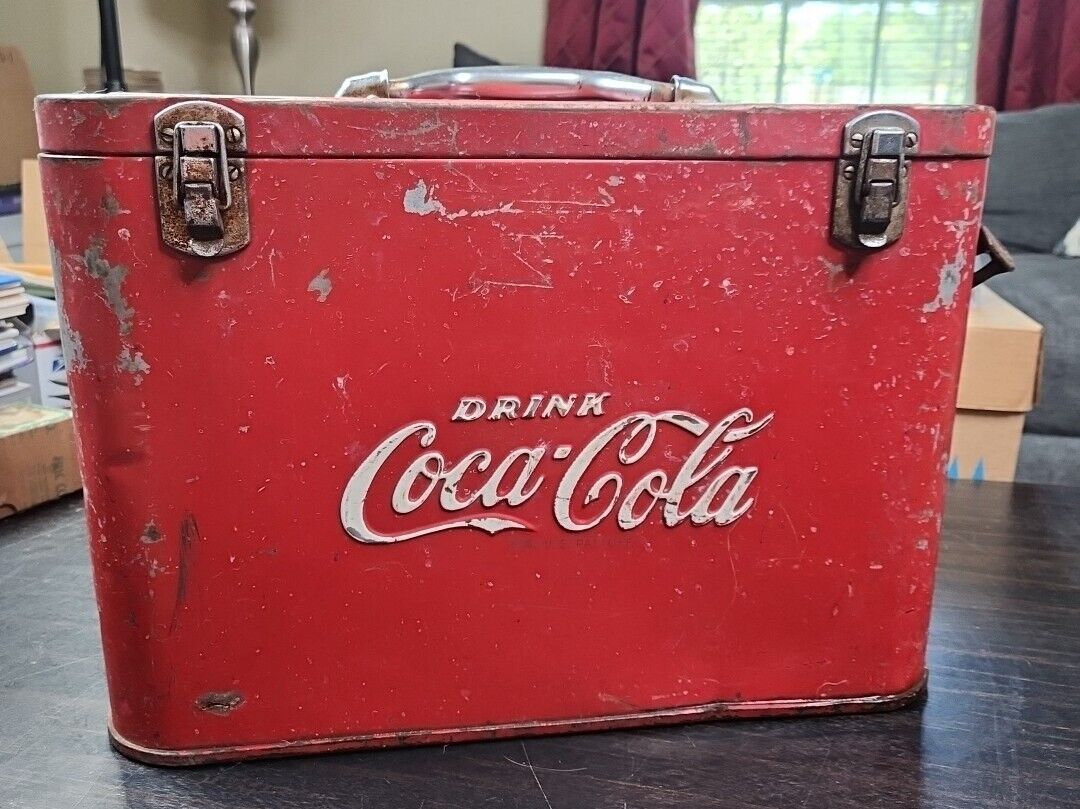 Vintage Coca Cola Airline Cooler 1950\'s All Original 