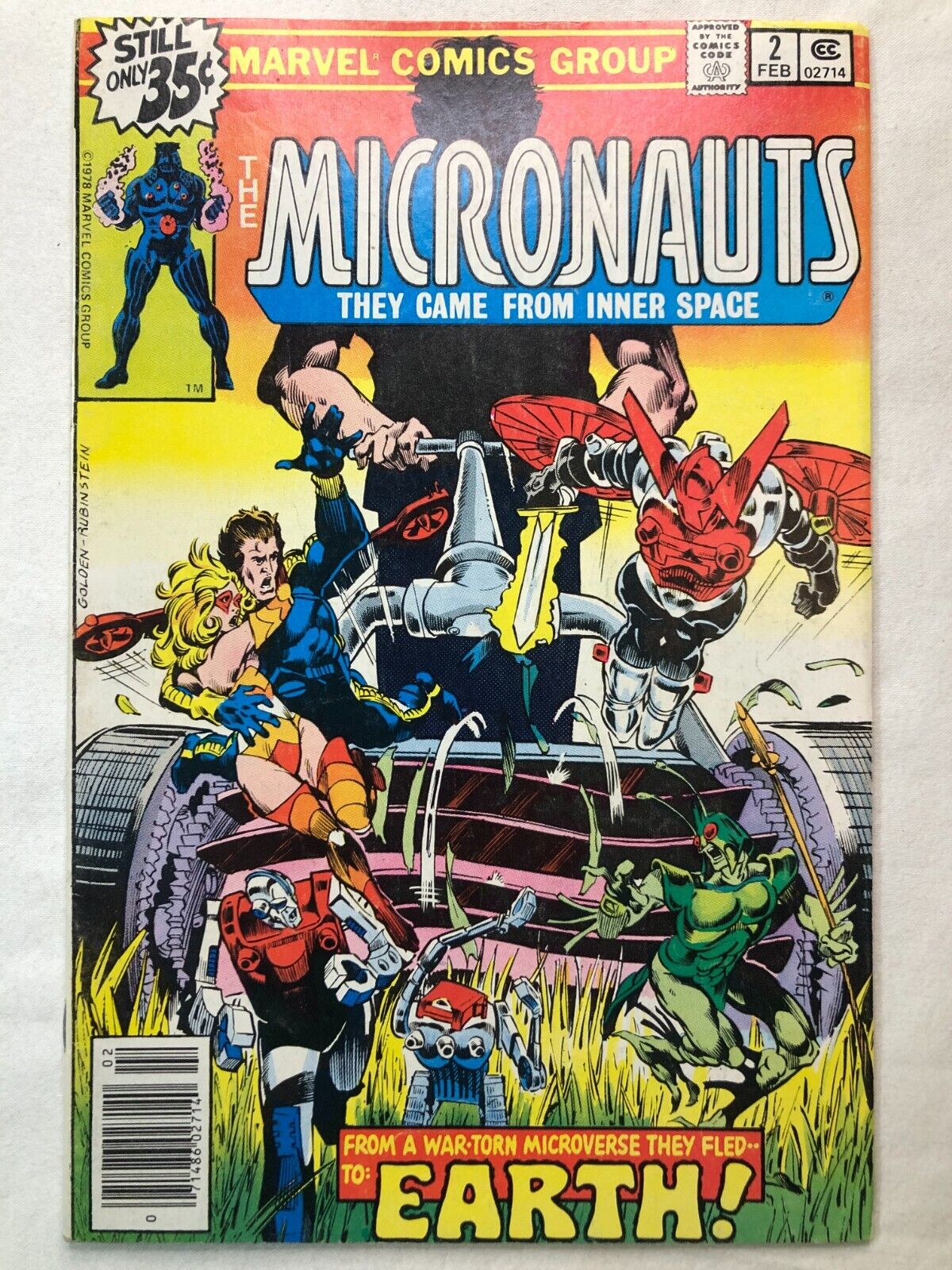 The Micronauts #2 February 1979 Vintage Bronze Age Marvel Comics Collectable