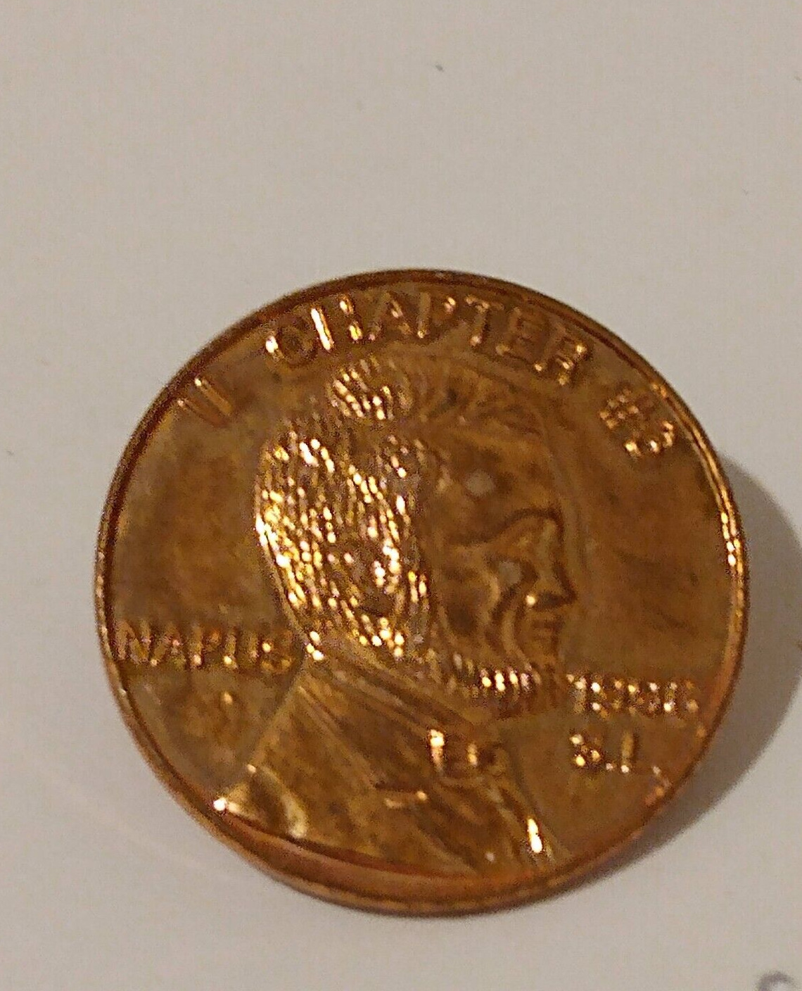Illinois Chapter #6 Napus 1996 Novelty Coin Lapel Pin