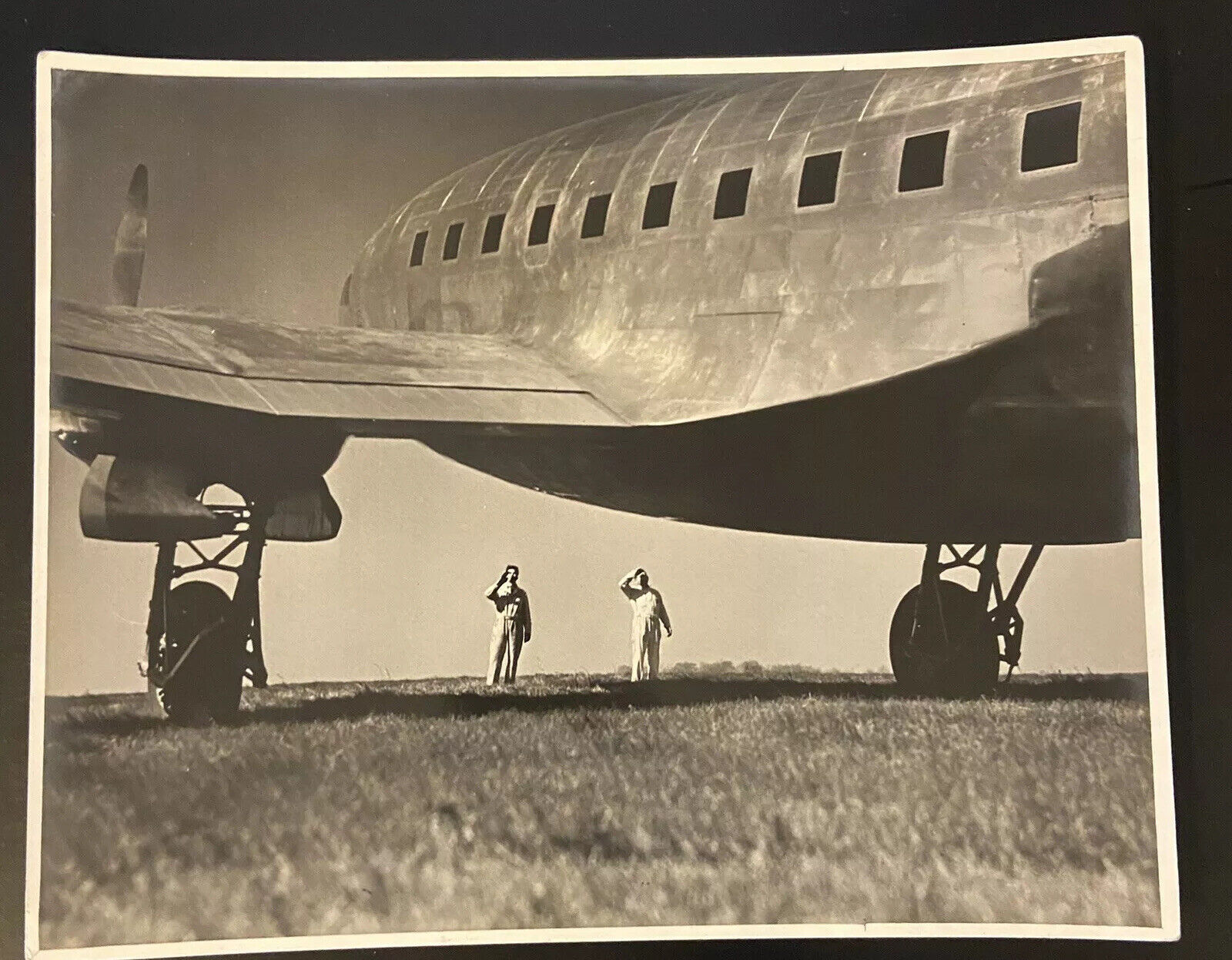 Vtg B&W Photo US Airplane St Louis Plane Aircraft Prop 8x10 1930s 1940s
