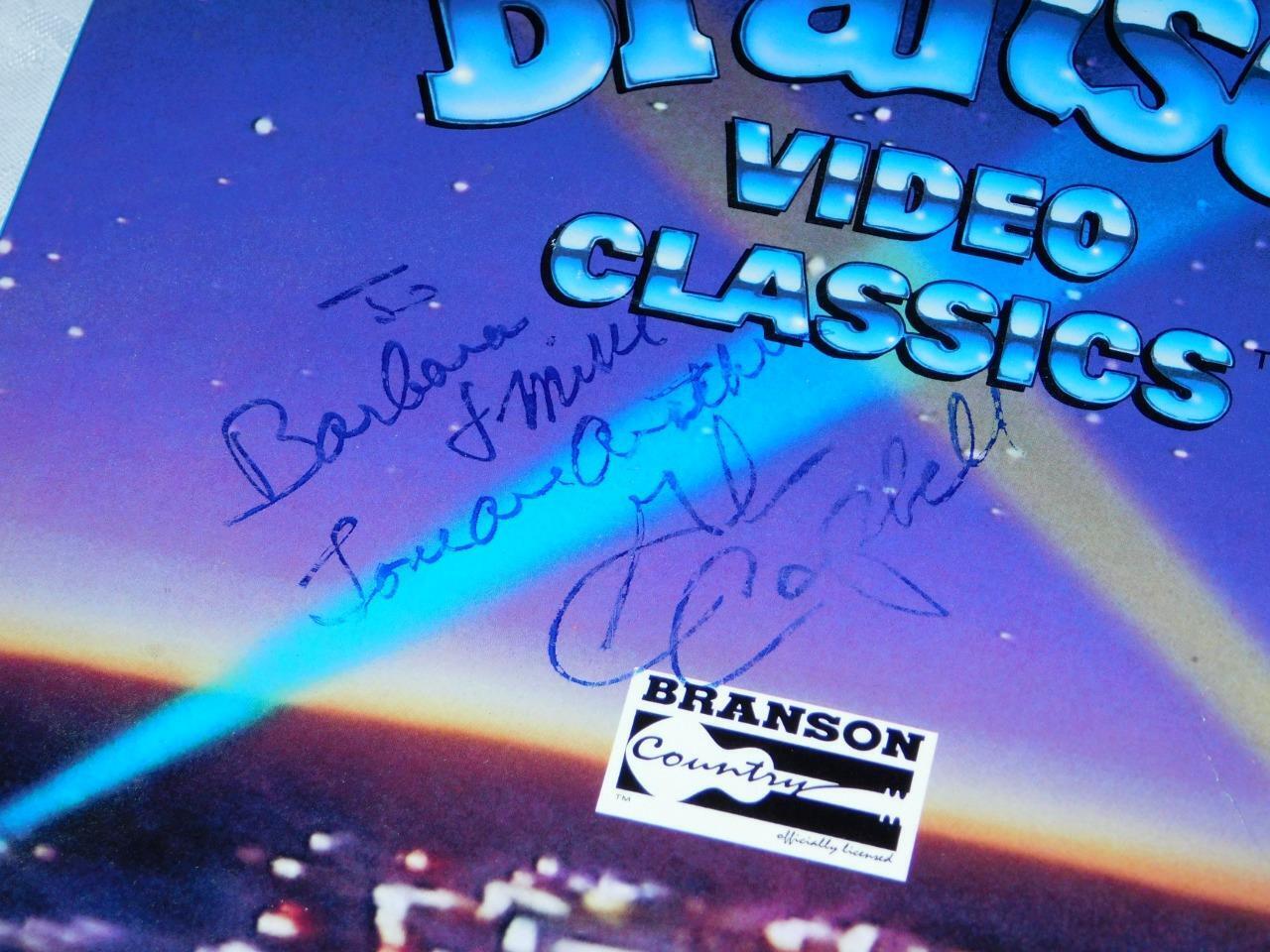 Glen Campbell Autographed VHS Branson Rare Autograph Country Music Goodtime 1994