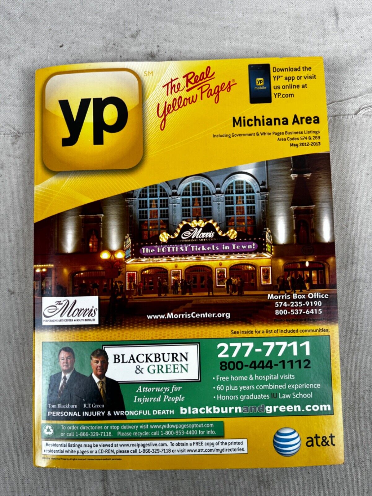 Collectible Yellow Pages Phone Book for Michiana Area