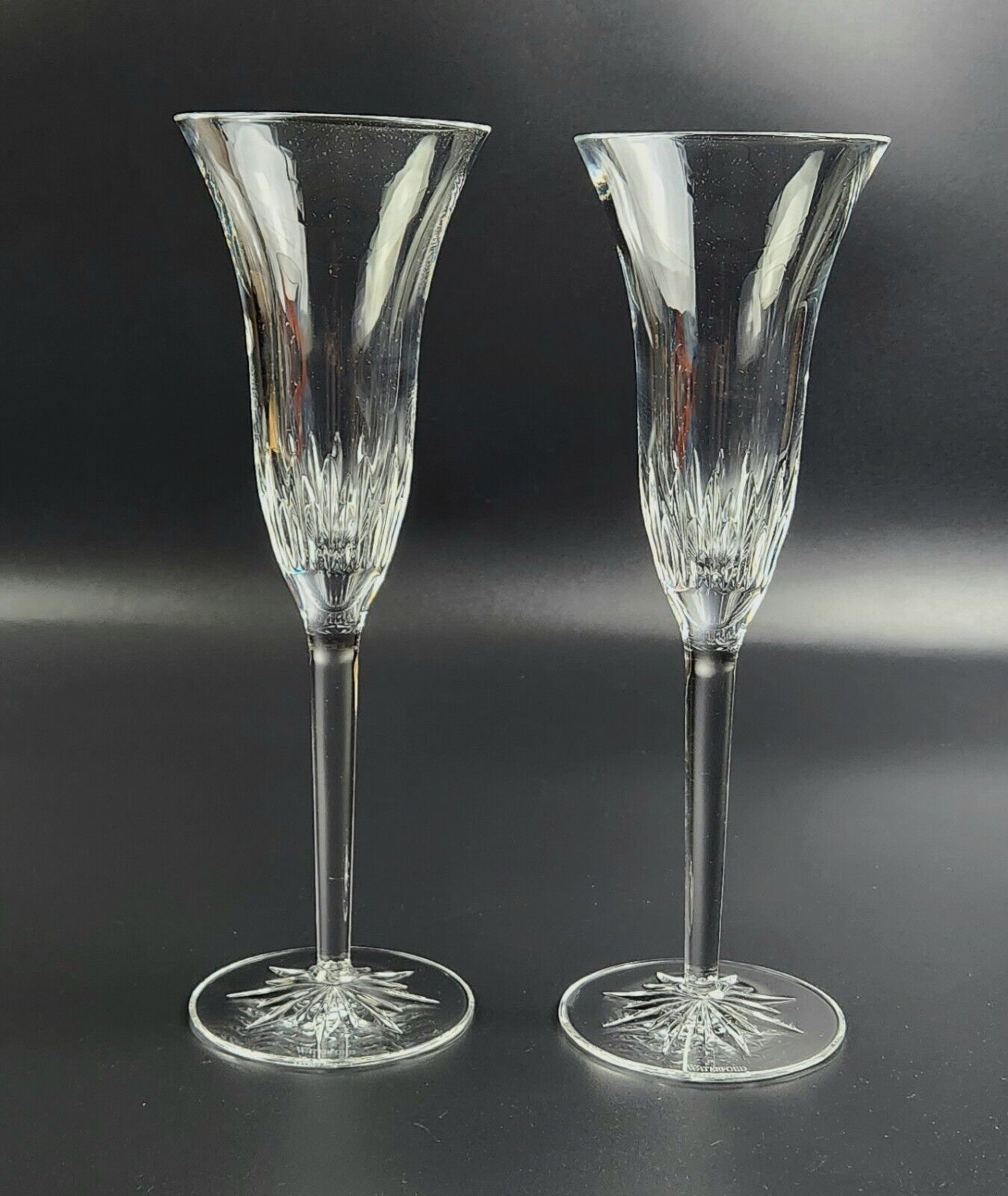 Vintage Fluted Champagne Giselle by WATERFORD CRYSTAL - NIB - Pair