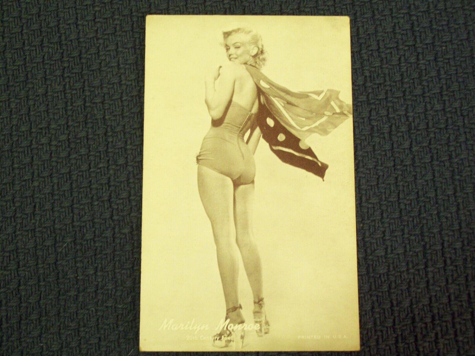 Marilyn Monroe 1947-1966 Exhibit Supply Co. Trading Card Penny Arcade Vtg