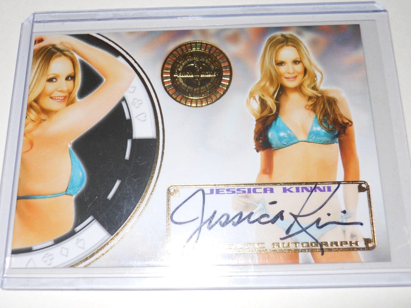 BenchWarmer 2014 Vegas Baby Jessica Kinni Authentic Autograph Card #59