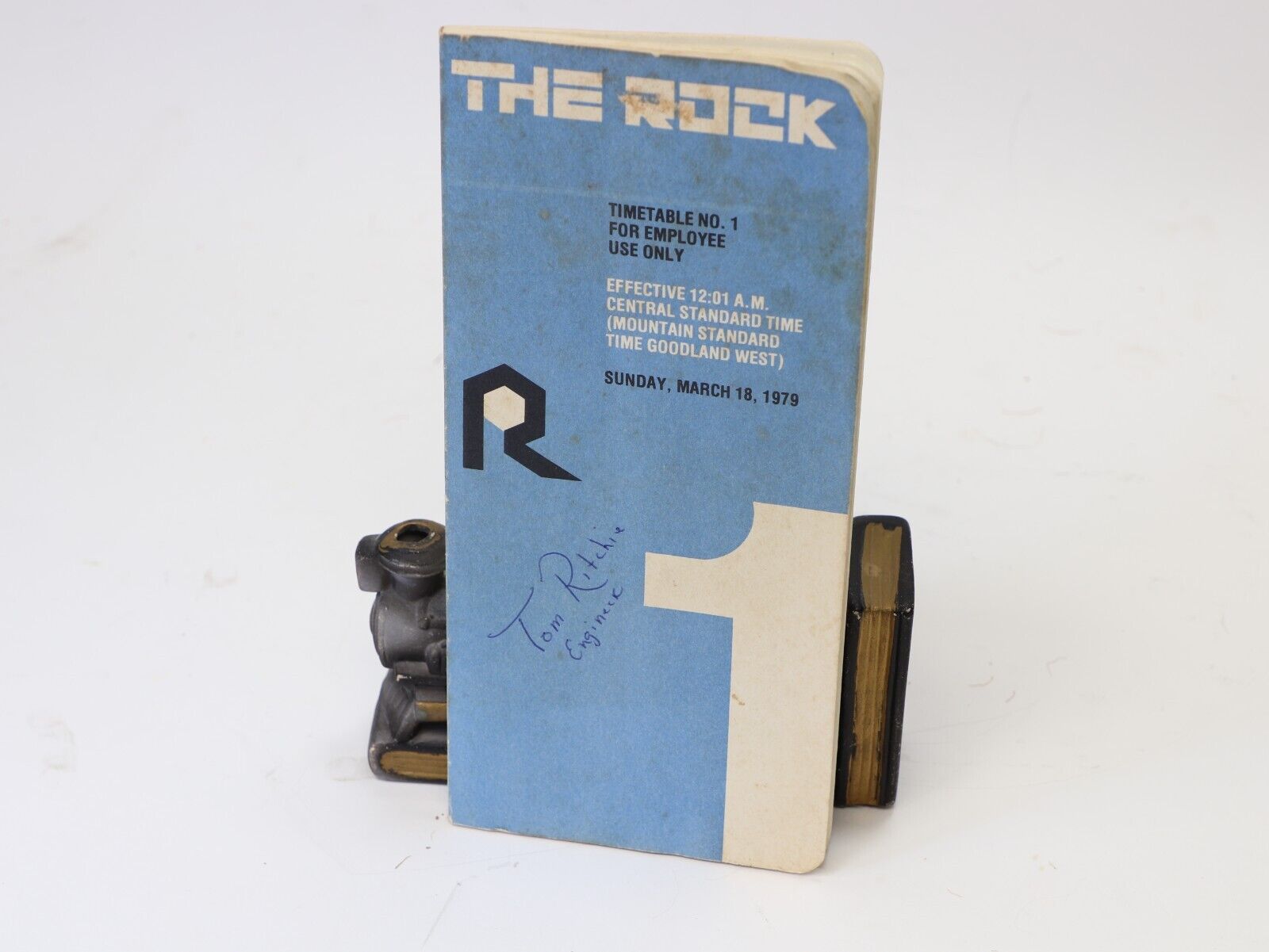 1979 The Rock Employee Timetable No. 1 with Personal Note