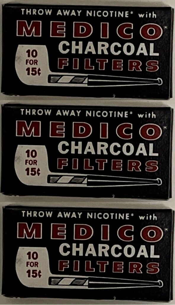 Vintage Medico Charcoal Filters - 3 unopened Boxes of (10)