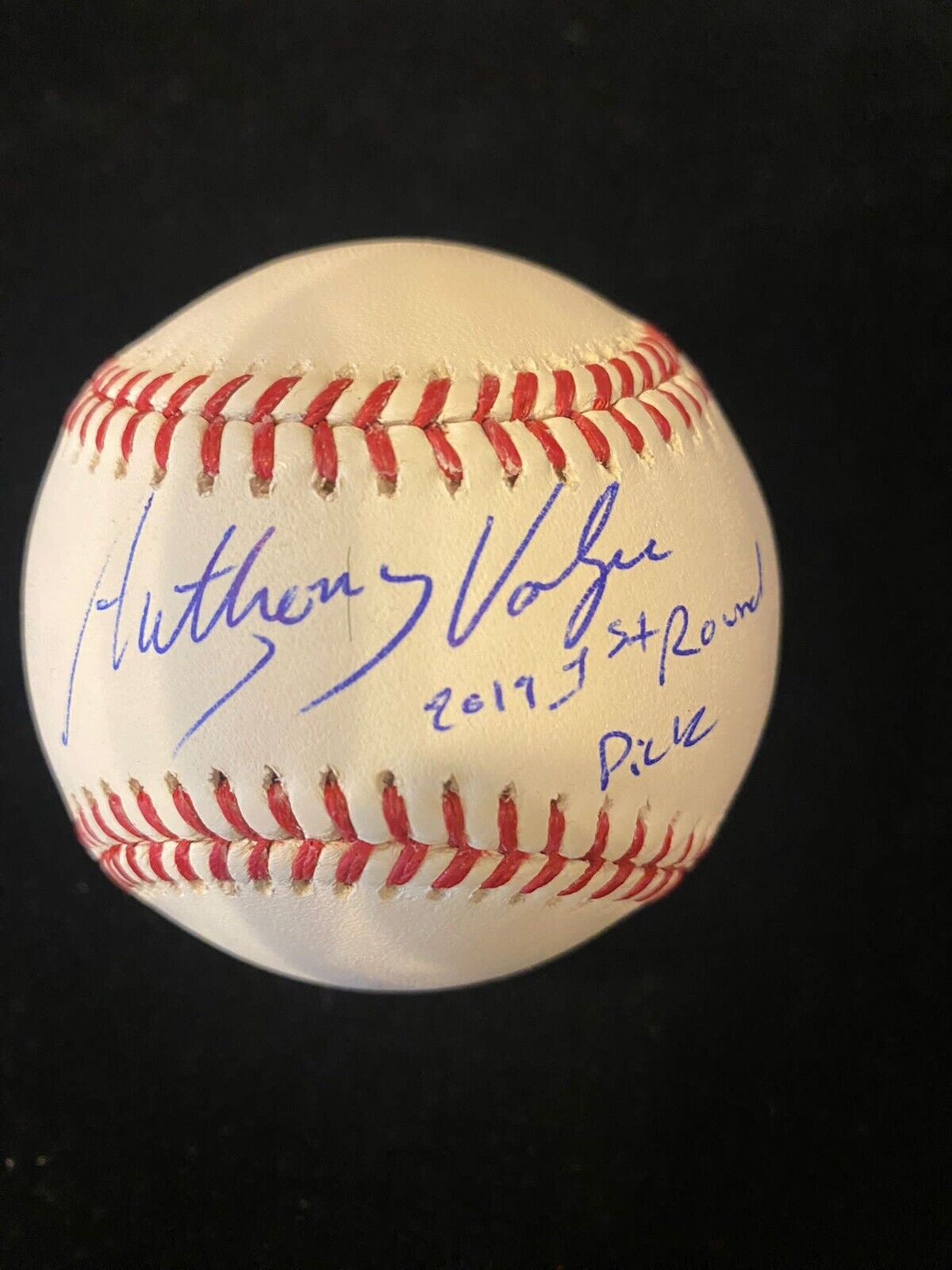 Anthony Volpe Signed Baseball 2019 1st Round Pick Inscription Fanatics Authentic