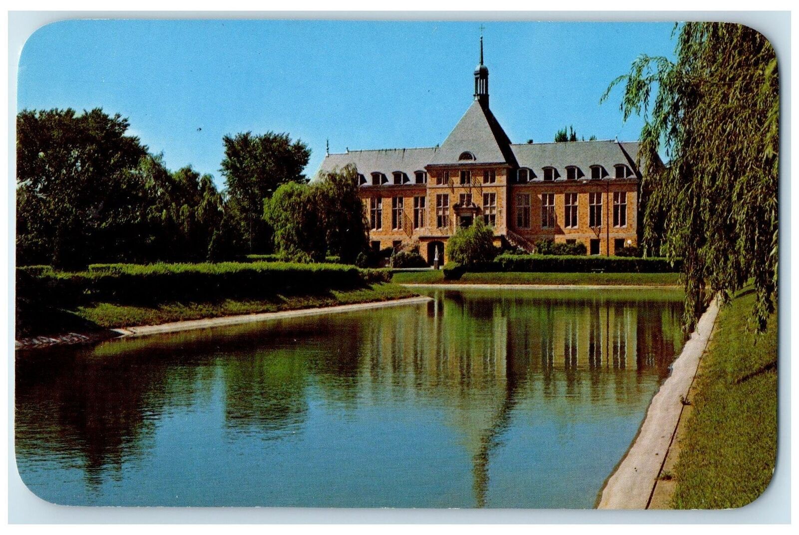 c1960s Saint Mary College Alumnae Centennial Library Notre Dame Indiana Postcard