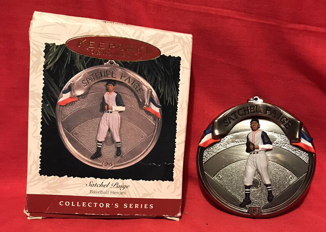 Satchel Paige Baseball Heroes Hallmark Keepsake Ornament Collectors Series  b2