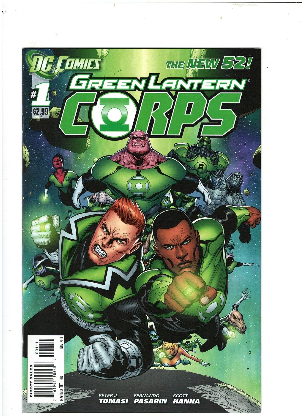 Green Lantern Corps #1 DC New 52 2011 Guy Gardner Kilowog NM- 9.2