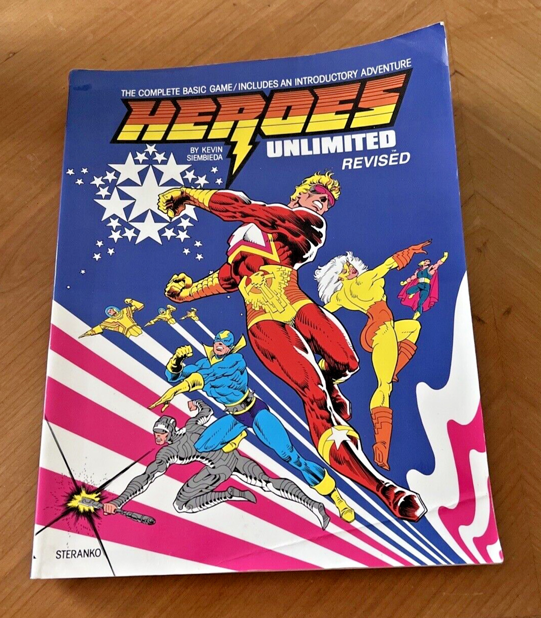 Vintage 1996 Heroes Unlimited Book Autographed Kevin Siembieda Illustrated 