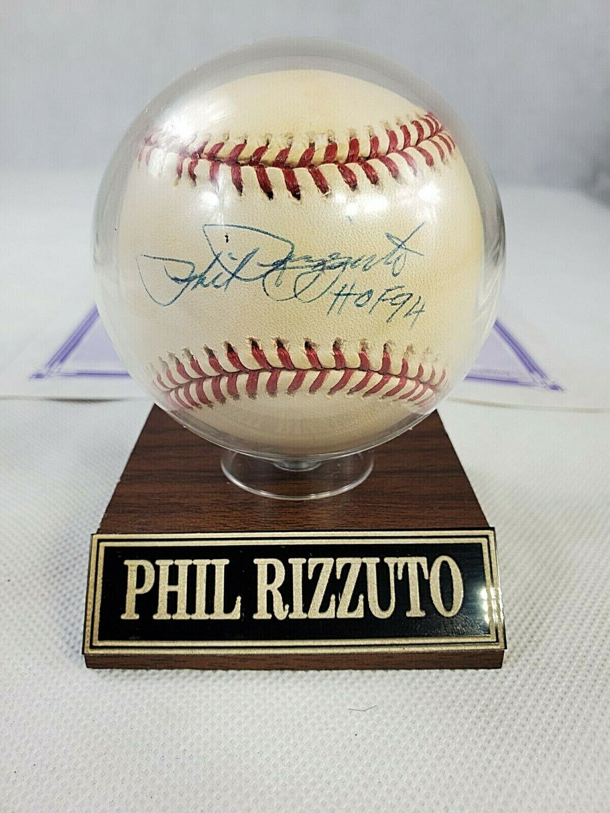 Phil Rizzuto Signed Baseball W/COA Collectable Rare