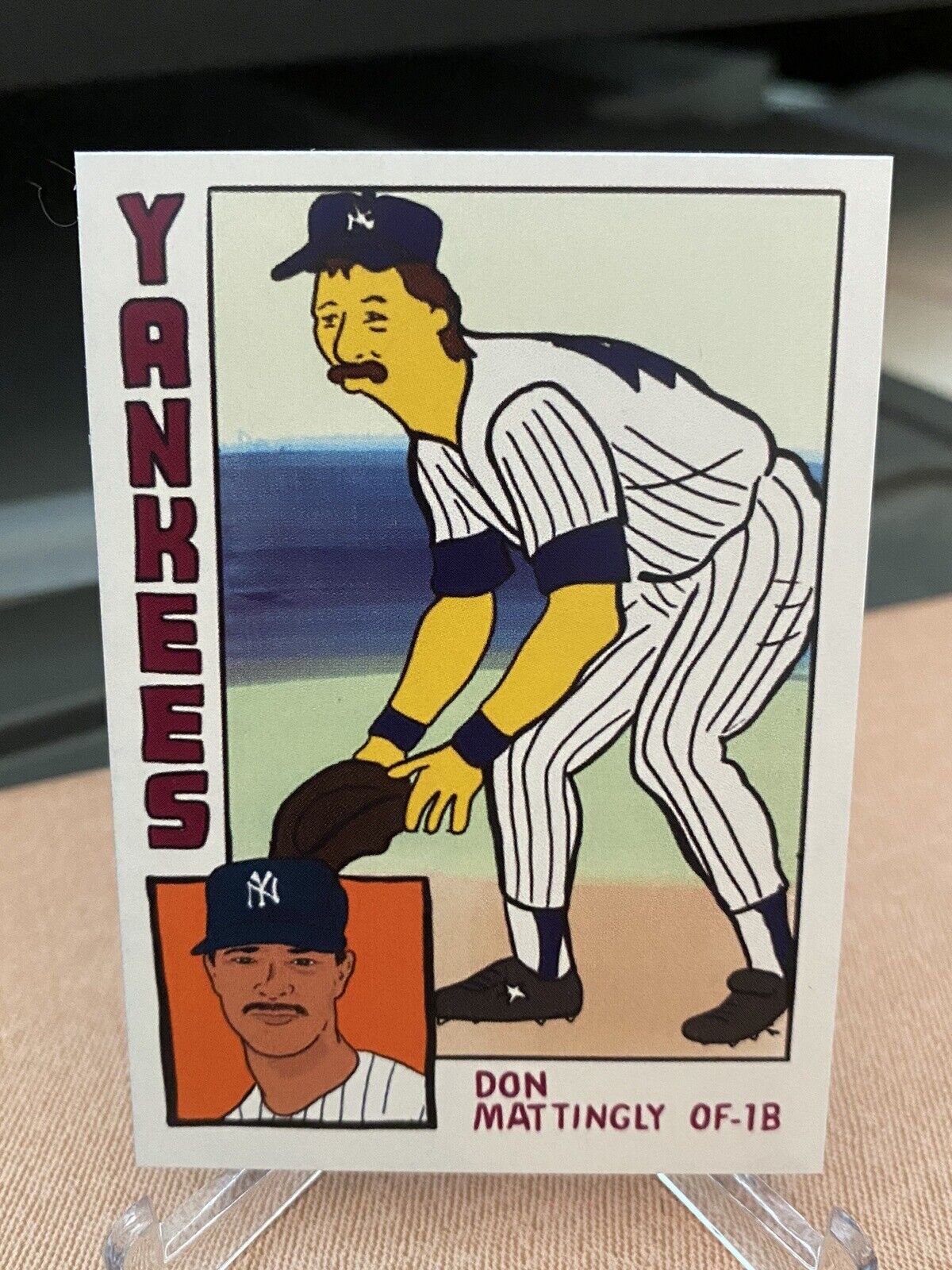DON MATTINGLY THE SIMPSONS At The Bat ACEO Custom Baseball Card Springfield